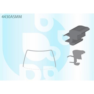 PILKINGTON Bauset (lišta) čelního okna AS 4430ASMM