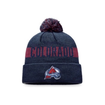Fanatics pánská Zimní čepice Colorado Avalanche Fundamental beanie Cuff with Pom