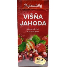 Popradský ovocný čaj s príchuťou Višňa jahoda 20 x 2 g