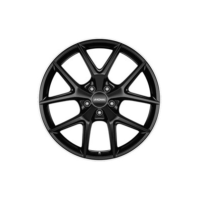 RONAL R75 8x19 5x112 ET25 jetblack matt rim polished
