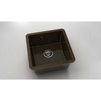 FAT Мивка за долно вграждане Vanguard 222, Granicite, 349 Sandstone, с включен сифон