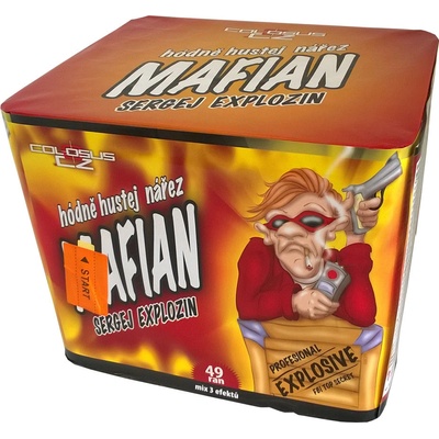 Kompaktný ohňostroj 49 rán 30 mm Mafián
