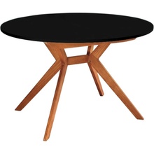 RAGABA Biju Round Oak 120-170 cm matná čierna
