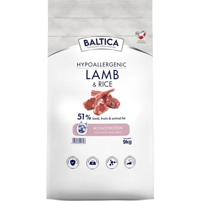Baltica Nutraceutic Lamb with Rice Small Breed Mono 9 kg