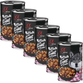 Alpha Spirit Meatballs Jehněčí s kmínem 6 x 400 g