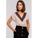 Stylove Woman's Blouse S206 hnedá krémová