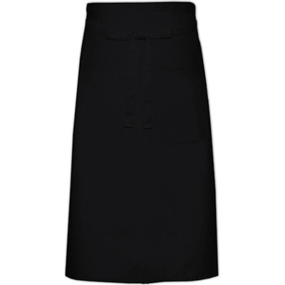 Link Kitchen Wear Kuchárska zástera s vreckom X1000T Black 70 x 120 cm