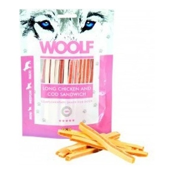 Woolf Dog Chicken & Codfish Soft Sandwich LONG 100 g