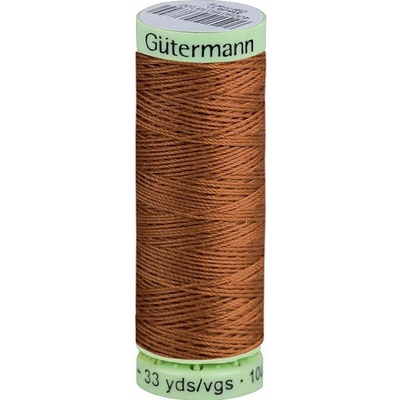 Prima-obchod Polyesterové nitě Gütermann Jeans návin 30 m, barva 124 hnědá světlá