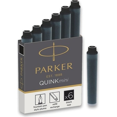 Parker Inkoustové mini bombičky černá 1502/0150407
