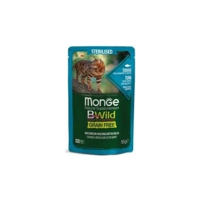 Monge Bwild Cat Grain Free Sterilka Tuniak so zeleninou 28 x 85 g