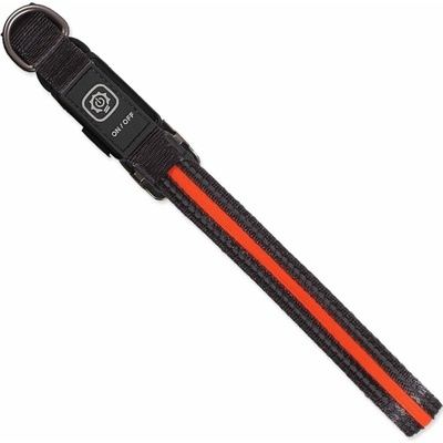 Dog Fantasy Obojek USB LED nylonový svítící – Zboží Dáma