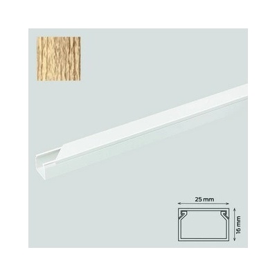 Canalux Žľab 25 x 16 mm buk
