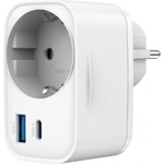 Gembird 1 Plug + 2 USB (TA-ACPDQC20-01-W)