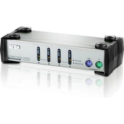 Aten CS-84AC KVM switch PS/2 4PC vč. kabeláže 1,2 a 1,8m