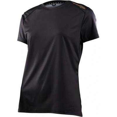 Troy Lee Designs WOMENS LILIUM SS JERSEY SOLID BLACK