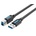 Vention USB-A 3.0/M - USB-B/M, (PVC, черен), 1 м, кабел