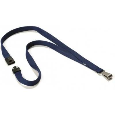 Snúrka na krk Závesný remienok DURABLE SOFT COLOUR 15mm tmavomodrý 10ks