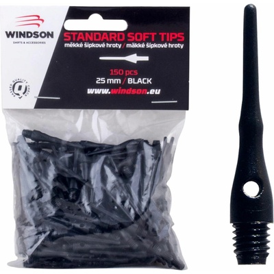 Windson HROTY SOFT 25mm - 150ks čierna