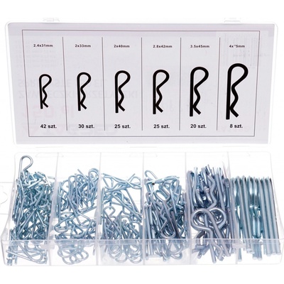 Tagred Tagred Pružinové závlačky, Sada pružinových závlaček 150 ks