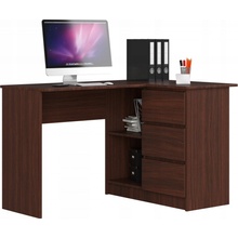 AK Furniture B16 124 cm biely pravý