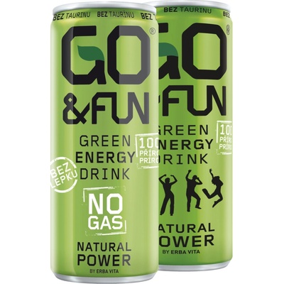Go & Fun Sýtený energetický nápoj 12 x 250 ml