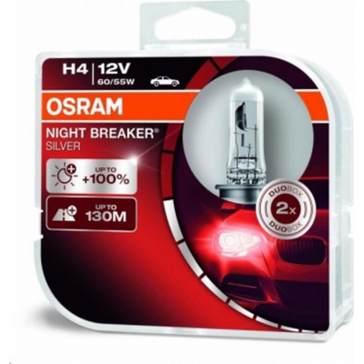 Osram Night Breaker Silver H4 P43T 12V 60/55W 64193NBS-HCB 2 ks