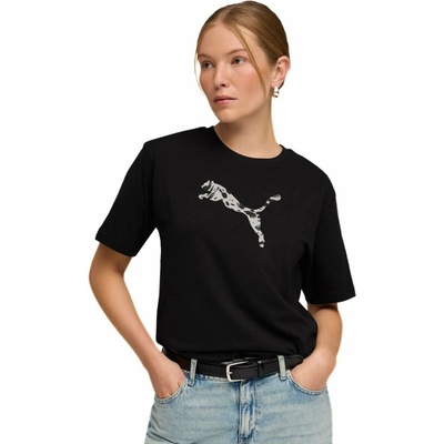 Puma Ess Graphic Animal Relaxed Tee 688532-01 Černá