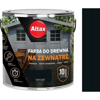 Altax barva na venkovní dřevo 2,5L černá polomatná