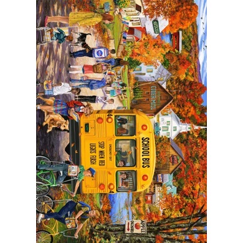 Image 1 of Bluebird Puzzle - Puzzle The School Bus - 2 000 piese