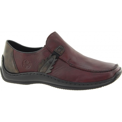 Rieker dámské kožené mokasíny L1759-30-245 vínové