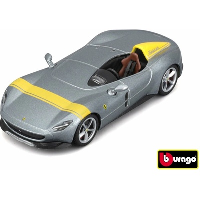 Bburago Signature Ferrari Series Ferrari Monza SP1 Silver/ Yellow 1:43