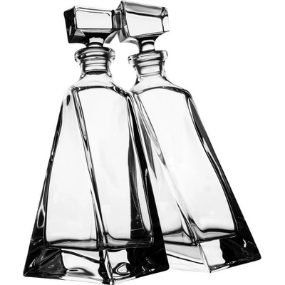 Crystalite Bohemia Sklenená fľaša na whisky LOVERS 2 x 0,5 l
