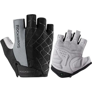 Rockbros Ръкавици за колоездене Rockbros S109GR, размер M, сиви (Rockbros-S109GR-M)