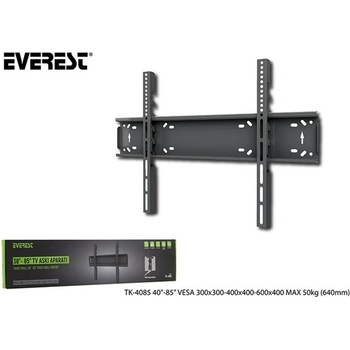 Everest Стойка за телевизор Everest - TK-4085 (38"-85", стенна, ултратясна, 50 кг товароносимост, черна) 32104 (32104)