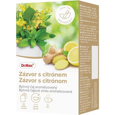 Dr.Max Zázvor s citrónem bylinný čaj 20 x 1,5 g