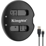 KingMa Зарядно за батерия NB-12L USB Dual за Canon PowerShot G1 X Mark II, N100, VIXIA Mini X Зарядно за батерии