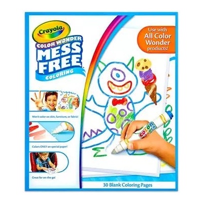 Crayola Color Wonder: пълнител за страници за оцветяване без размазване