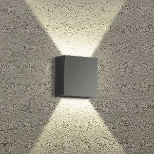 Brilagi - led външно стенно осветително тяло doubleray led/4w/230v антрацит ip65 (bg2252)