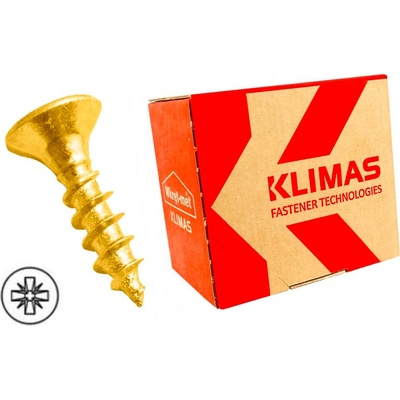 Klimas Wkret-Met PZ 4,5x16mm - 1000 ks - Skrutky do dreva so zapustenou hlavou (krížové), KMH, KDH