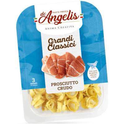 De Angelis Tortellini plněné sušenou šunkou 8 x 250 g