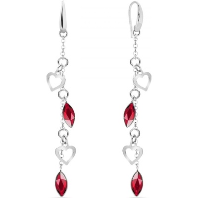 Spark červené se Swarovski Elements Euphoria KWROLO22014SC Scarlet