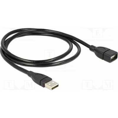 Delock 83500 USB 2.0 USB A zásuvka USB A vidlice 1m černý