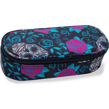 COOLPACK Елипсовиден ученически несесер Cool Pack Campus - Skulls & Roses (B62049)