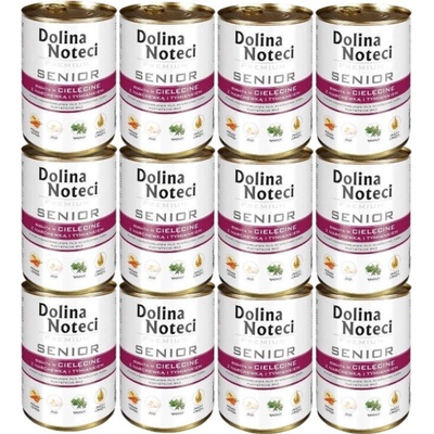 Dolina Noteci Premium Senior bohatý na teľacie mäso, mrkvu a tymián 12 x 400 g