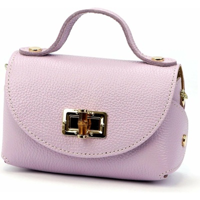Luka dámska malá kožená crossbody kabelka lila 26-106-2