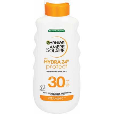 Garnier Ambre Solaire Hydra24h Protect ochranné opaľovacie mlieko proti UV žiareniu SPF30 175 ml