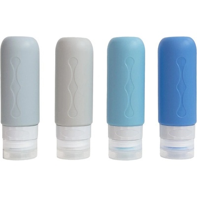 Kufreplus Cestovné silikónové fľaštičky 90 ml XND10 4 ks