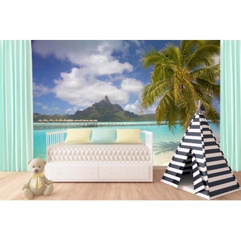 DIMEX ART s. r. o Самозалепваща се флизелинова фототапета тропическа лагуна 375 x 250 см