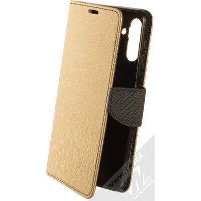 1Mcz Fancy Book Samsung Galaxy A04s, Galaxy A13 5G zlaté černé